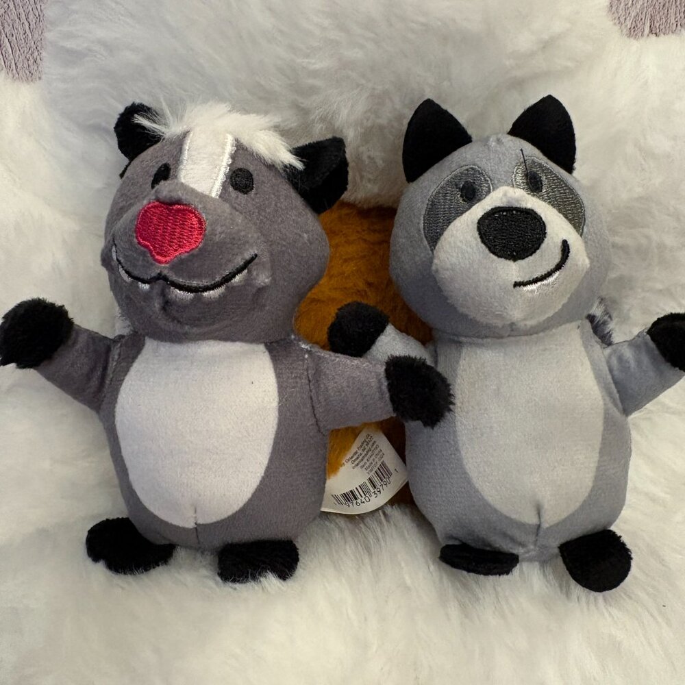 Night Critters Racoon & Opossum Small Plush Duo Stuffies (SKU : 172T